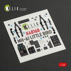 MH-6J Little Bird - interior 3D decals for ICM kit 