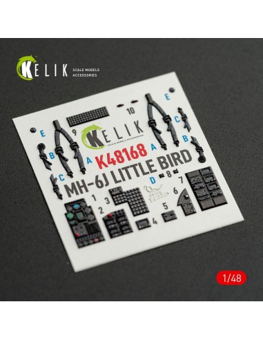 MH-6J Little Bird - interior 3D decals for ICM kit 