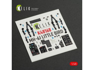 MH-6J Little Bird - interior 3D decals for ICM kit 