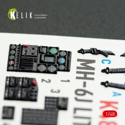 MH-6J Little Bird - interior 3D decals for ICM kit  2