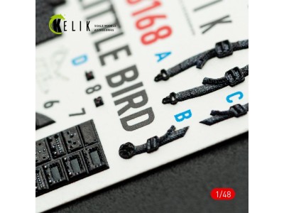 MH-6J Little Bird - interior 3D decals for ICM kit 
