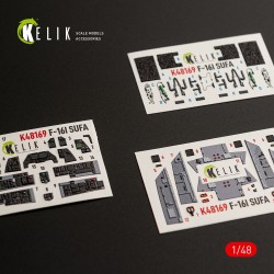 F-16I SUFA - interior 3D decals for GWH kit 