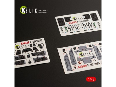 F-16I SUFA - interior 3D decals for GWH kit 