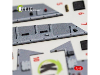 F-16I SUFA - interior 3D decals for GWH kit 