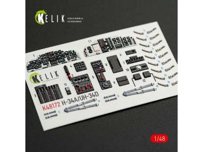 H-34A/UH-34D - interior 3D decals for Italeri kit 
