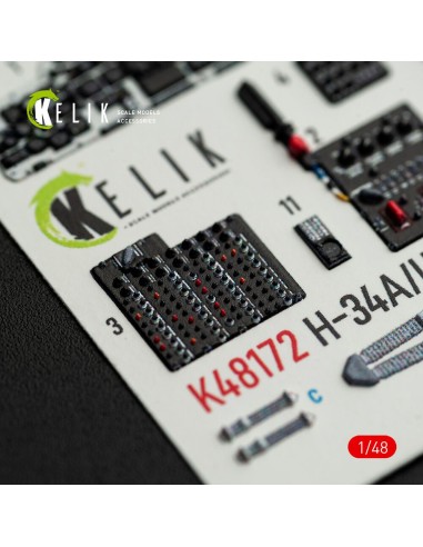 H-34A/UH-34D - interior 3D decals for Italeri kit 