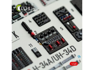 H-34A/UH-34D - interior 3D decals for Italeri kit 