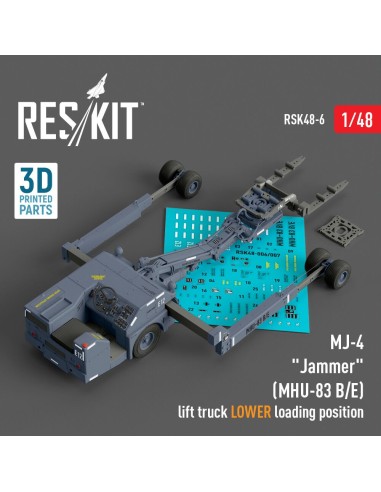 MJ-4 Jammer (MHU-83 B/E) Early lift truck LOWER loading position (3D Printed model kit) 