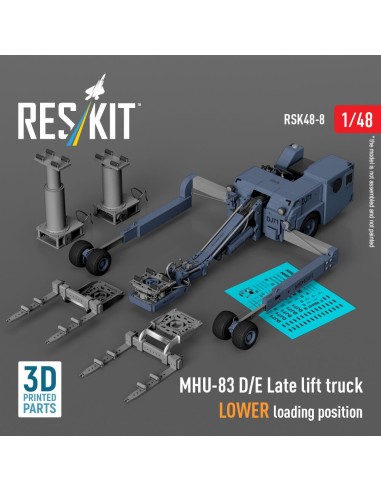 MHU-83 D/E Late lift truck LOWER loading position (3D Printed model kit) 