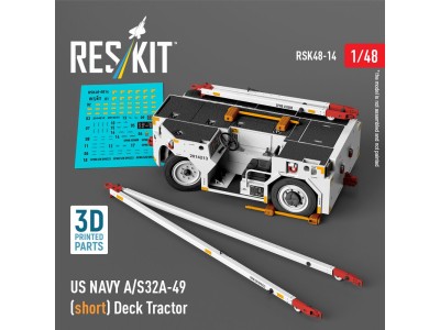 US NAVY A/S32A-49 (short) Deck Tractor (3D Printed model kit) 