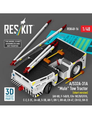 A/S32A-31A Mule Tow Tractor (short version) (AV-8B, F-14B/D, F/A-18C/D/E/F/G, C-2, E-2?, EA-6B, S-3B, AH-1, UH-1, UH-60, CH-47, 