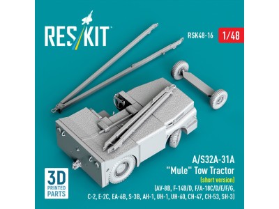 A/S32A-31A Mule Tow Tractor (short version) (AV-8B, F-14B/D, F/A-18C/D/E/F/G, C-2, E-2?, EA-6B, S-3B, AH-1, UH-1, UH-60, CH-47, 