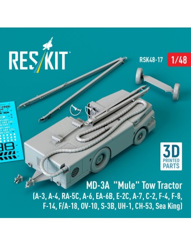 MD-3A Mule Tow Tractor (A-3, A-4, RA-5C, A-6, EA-6B, E-2C, A-7, C-2, F-4, F-8, F-14, F/A-18, OV-10, S-3B, UH-1, CH-53, Sea King)