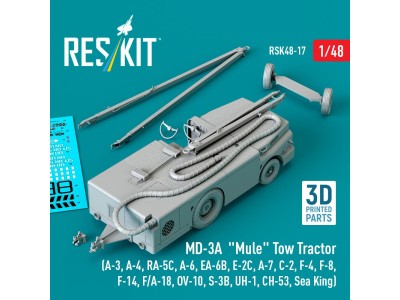 MD-3A Mule Tow Tractor (A-3, A-4, RA-5C, A-6, EA-6B, E-2C, A-7, C-2, F-4, F-8, F-14, F/A-18, OV-10, S-3B, UH-1, CH-53, Sea King)