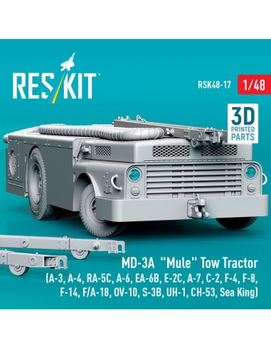 MD-3A Mule Tow Tractor (A-3, A-4, RA-5C, A-6, EA-6B, E-2C, A-7, C-2, F-4, F-8, F-14, F/A-18, OV-10, S-3B, UH-1, CH-53, Sea King)