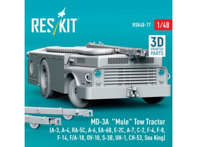 MD-3A Mule Tow Tractor (A-3, A-4, RA-5C, A-6, EA-6B, E-2C, A-7, C-2, F-4, F-8, F-14, F/A-18, OV-10, S-3B, UH-1, CH-53, Sea King)