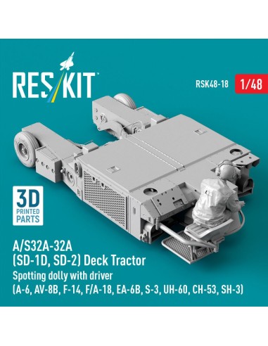 A/S32A-32A (SD-1D, SD-2) Deck Tractor Spotting dolly with driver (A-6, AV-8B, F-14, F/A-18, EA-6B, S-3, UH-60, CH-53, SH-3) (3D 