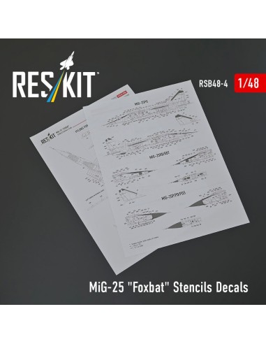 MiG-25 Foxbat Stencils Decals 