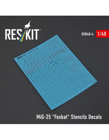 MiG-25 Foxbat Stencils Decals 