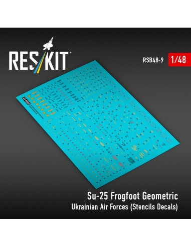 Su-25 Frogfoot Geometric Ukrainian Air Forces (Stencils Decals)(1/48) 