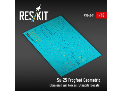 Su-25 Frogfoot Geometric Ukrainian Air Forces (Stencils Decals)(1/48) 