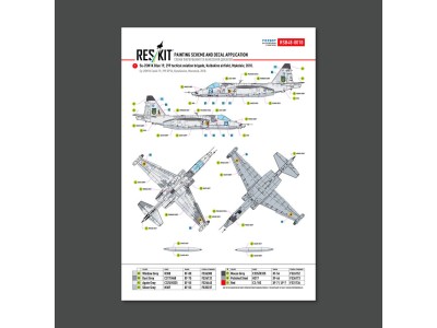 Su-25 Frogfoot LIGHT Digital (Pixel) (BLUE 19, 20, 32, 36) Ukrainian Air Forces (Main Decals with Stencils) 