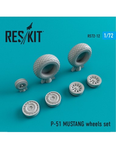 P-51 Mustang wheels set 