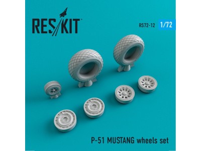 P-51 Mustang wheels set 