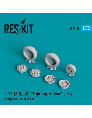F-16 (A,B,C,D) Fighting Falcon early (weighted) wheels set 