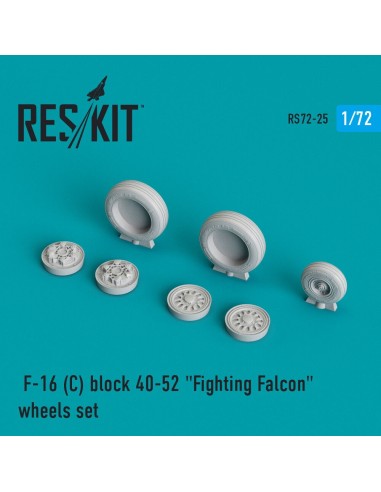 F-16C block 40-52 Fighting Falcon wheels set 