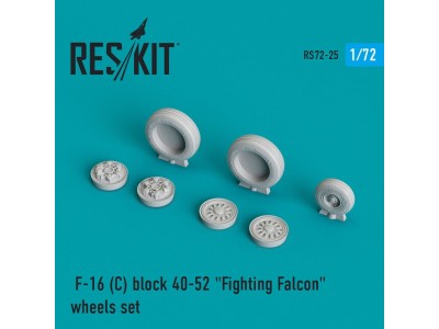 F-16C block 40-52 Fighting Falcon wheels set 