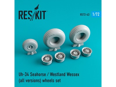 Uh-34 Seahorse/Westland Wessex (all versions) wheels set 