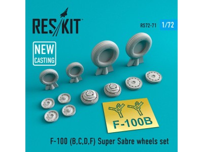 F-100 (B,C,D,F) Super Sabre wheels set 