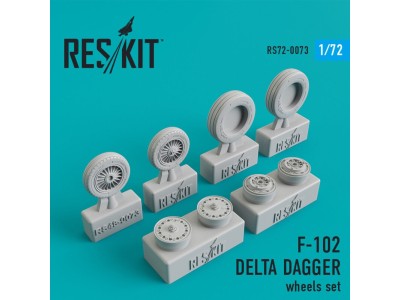 F-102 Delta Dagger wheels set 