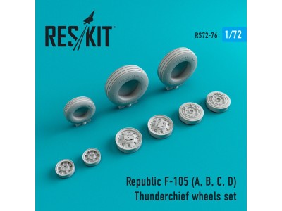 F-105 (A,B,C,D) Thunderchief wheels set 