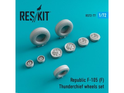 F-105F Thunderchief wheels set 