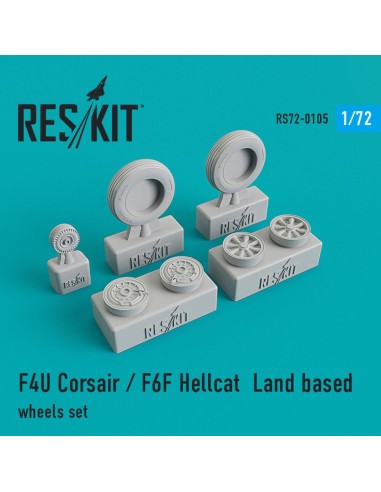 F4U Corsair/F6F Hellcat Land based wheels set 