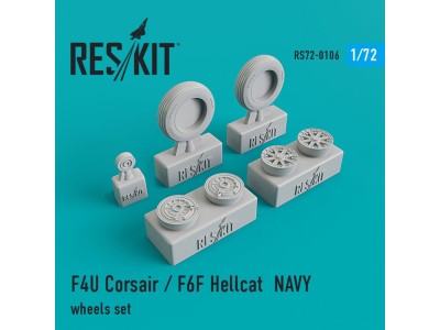 F4U Corsair/F6F Hellcat NAVY wheels set 