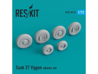 Saab 37 Viggen wheels set 
