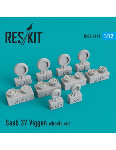 Saab 37 Viggen wheels set 