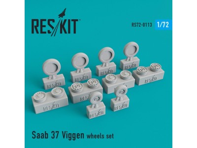 Saab 37 Viggen wheels set 