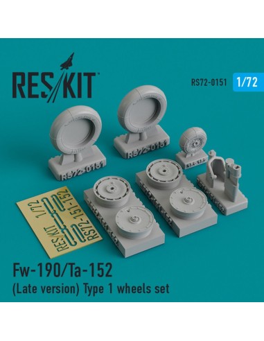 Fw-190 (Late version) type 1 wheels set 