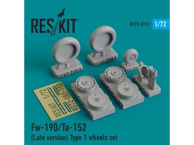 Fw-190 (Late version) type 1 wheels set 