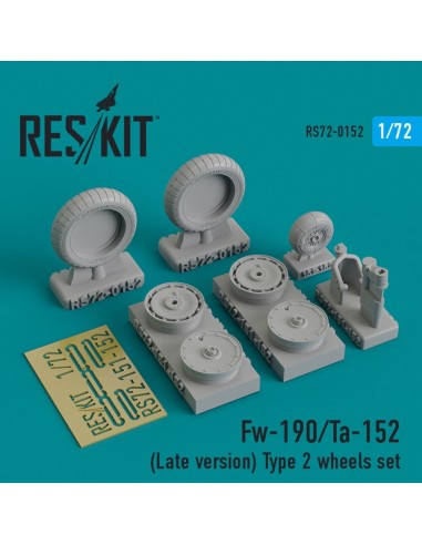 Fw-190 (Late version) type 2 wheels set 