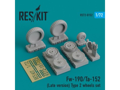 Fw-190 (Late version) type 2 wheels set 