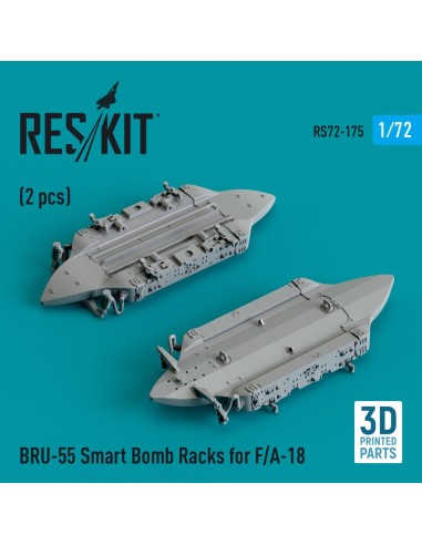 BRU-55 Smart Bomb Racks for F/A-18 (2 pcs) (3D Printed) 