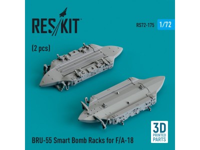 BRU-55 Smart Bomb Racks for F/A-18 (2 pcs) (3D Printed) 
