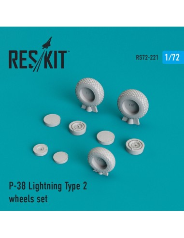 P-38 Lightning type 2 wheels set 