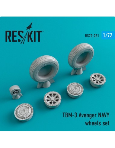 TBM-3 Avenger NAVY wheels set 