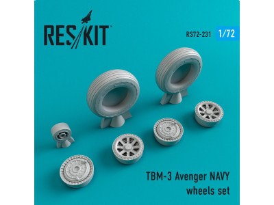 TBM-3 Avenger NAVY wheels set 